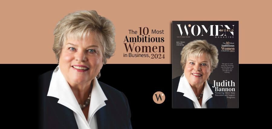 You are currently viewing Lifesaving Mission to Change the Culture of Infant Sleep: Judy Bannon Achieves Distinction in Women World Magazine as One of the 10 Most Ambitious Women in Business in 2024